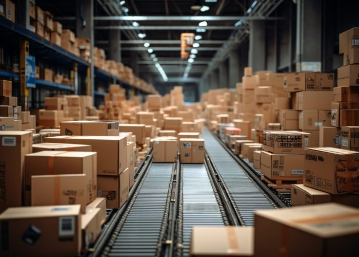 cardboard-boxes-conveyor-belt-warehouse